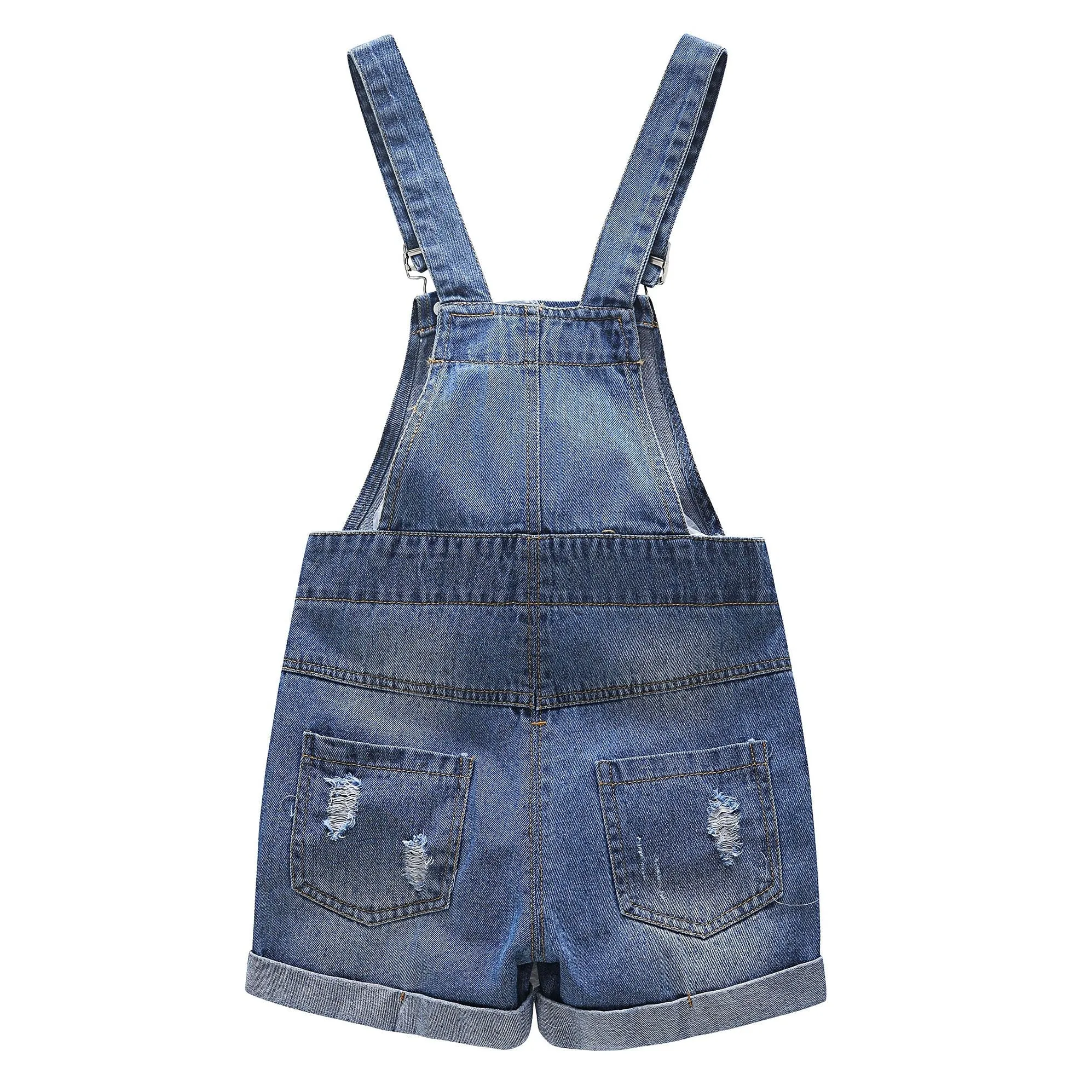 Baby Toddler Ripped Style Denim Shortalls