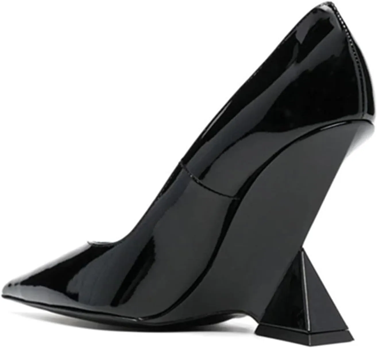 Black Sexy Women's Personal Strange Style Heel Pumps, Large Size Fashion Ponited Toe High Heels for Party, Banquet and Fashion Show,8,Black