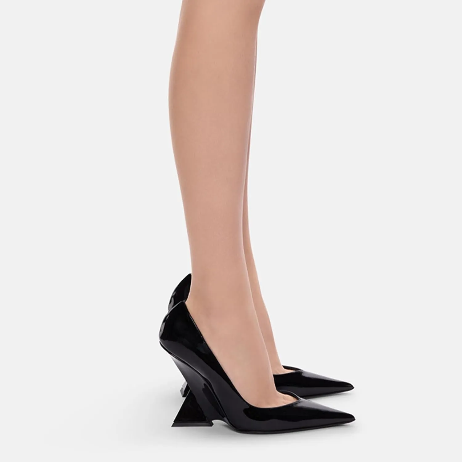 Black Sexy Women's Personal Strange Style Heel Pumps, Large Size Fashion Ponited Toe High Heels for Party, Banquet and Fashion Show,8,Black