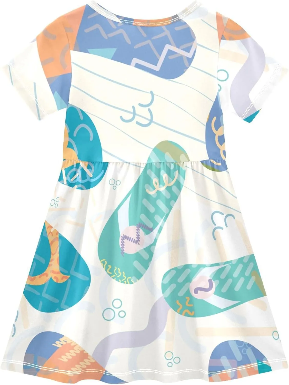 Boccsty Flip Flop Shoe Sandals Beach Baby Girls Dress Kids Toddler Sundress Party Summer Dresses 2T