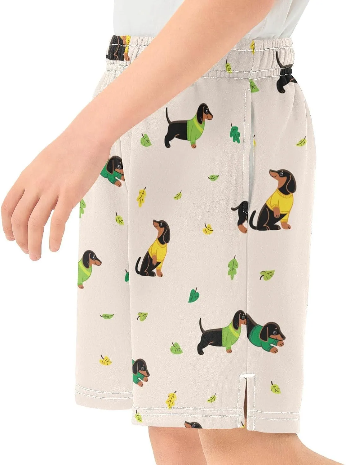 Boys Athletic Shorts Size 7-15 Boys' Casual Shorts with Pockets Elastic Waist Summer Kids Bottom for Sports Homewear