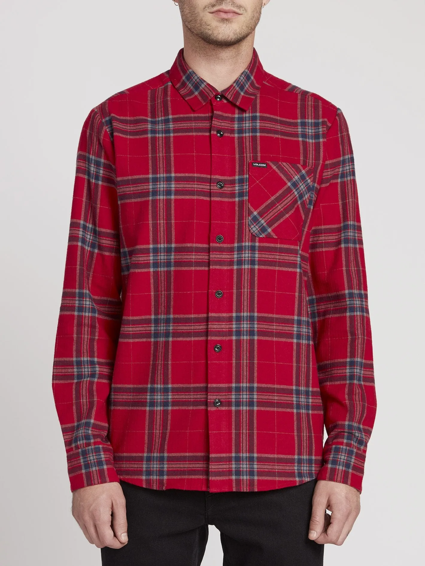 Caden Plaid Shirt - Engine Red