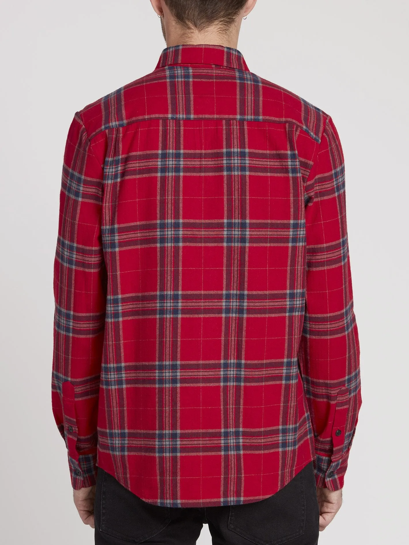 Caden Plaid Shirt - Engine Red