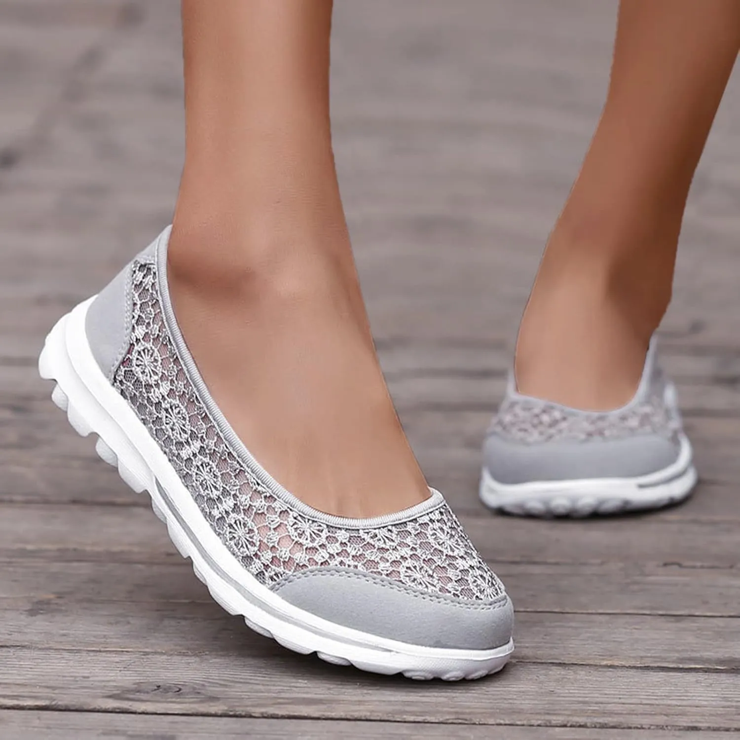 Flats Shoes Women Dressy Loafers Slip On Work Shoes Comfortable Business Shoes Summer Sneakers Casual Walking Shoes