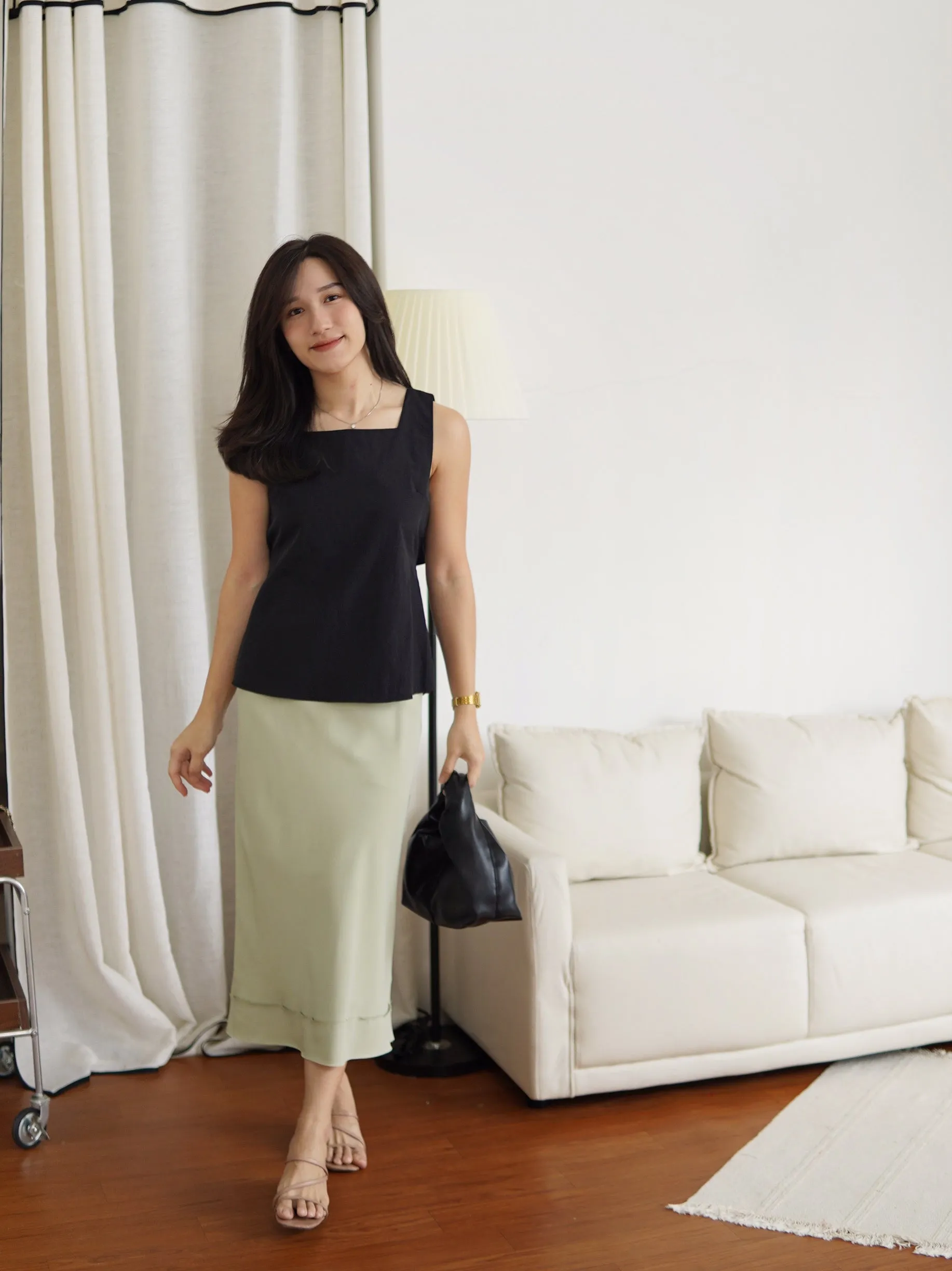 France Back Tie Top