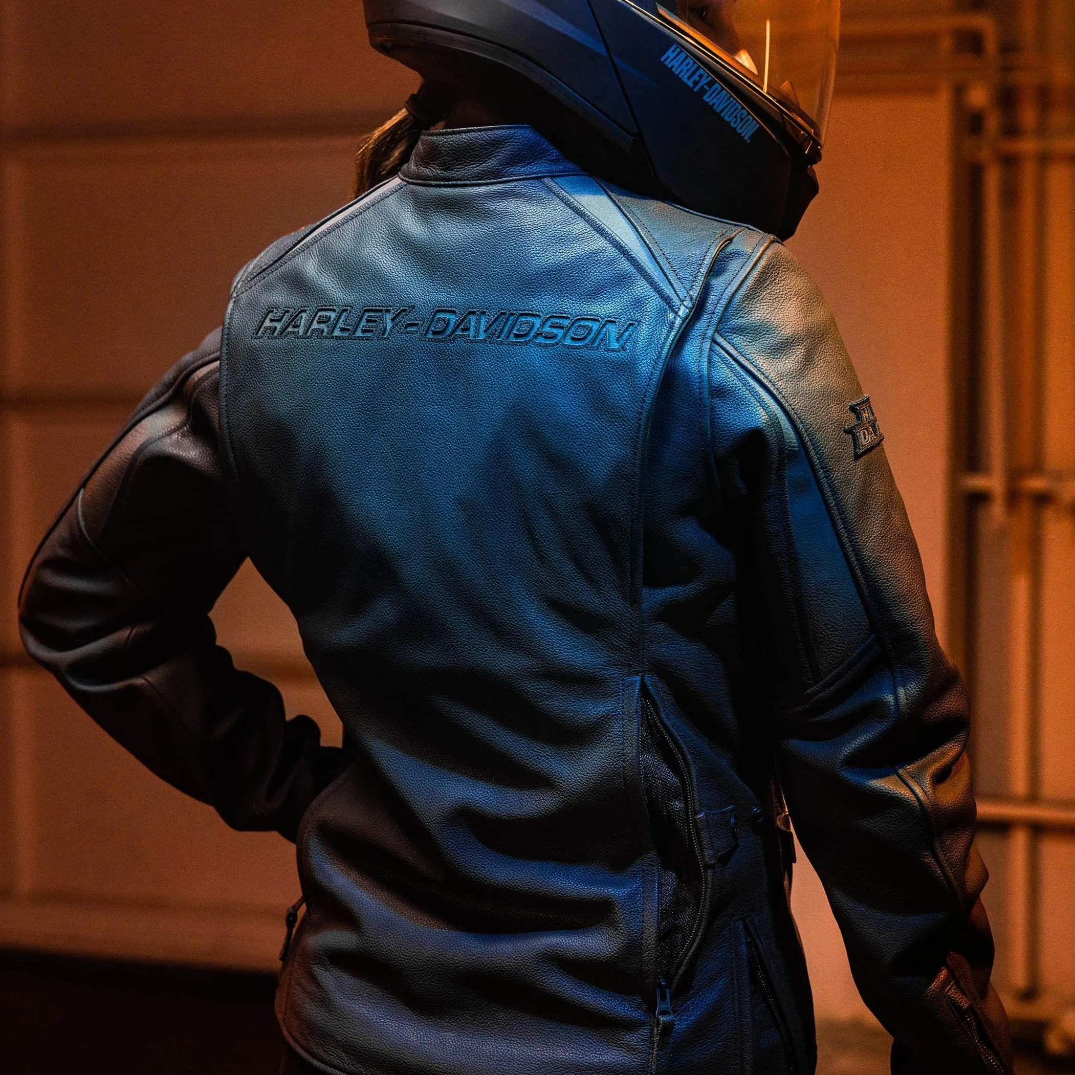 Harley-Davidson Women's Paradigm Triple Vent System 2.0 Leather Riding Jacket, 98100-24VW