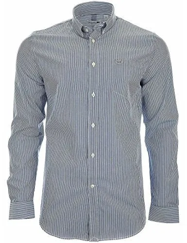 LACOSTE MEN'S MEN'S SHIRT IN SIZE 39-S-M BLUE