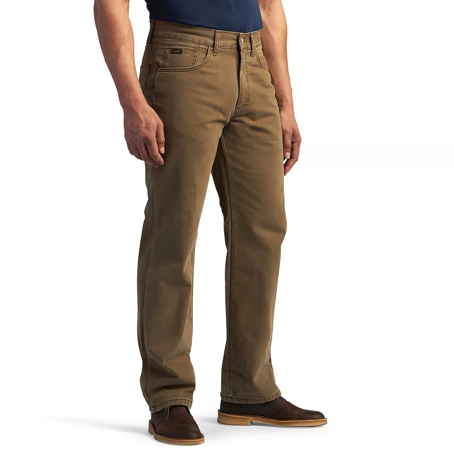 Lee Men's Flannel Lined Straight Fit Jeans