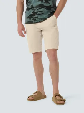 Leisure Short with Stretch and Elastic Band | Cement