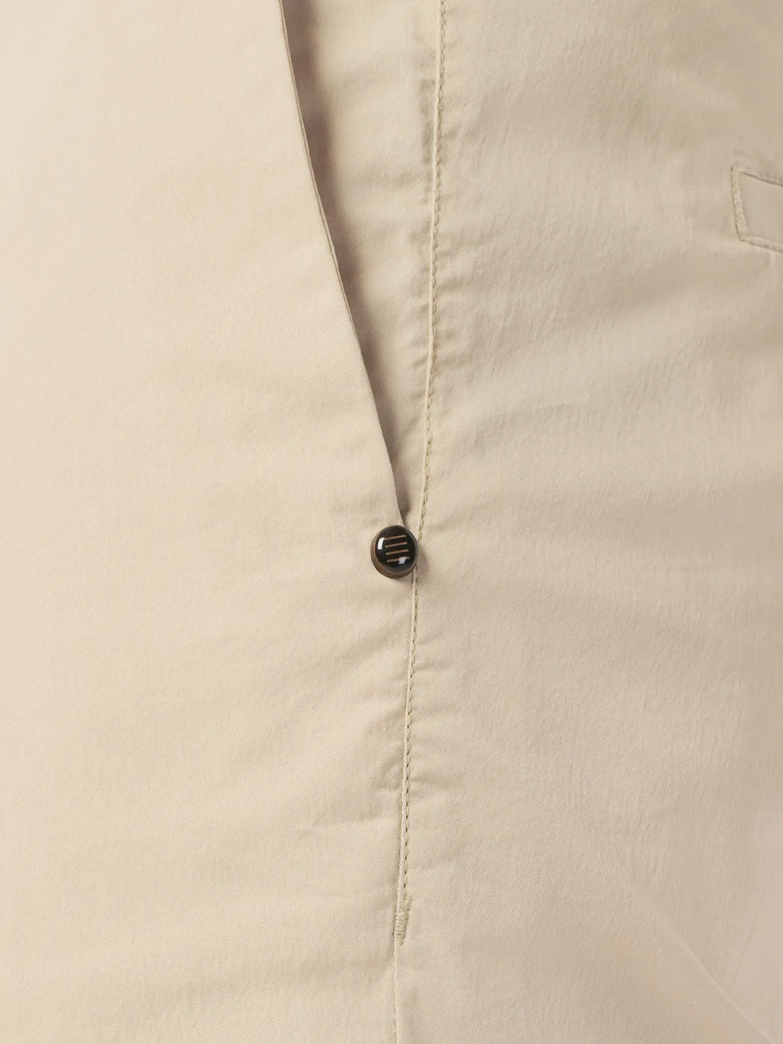 Leisure Short with Stretch and Elastic Band | Cement