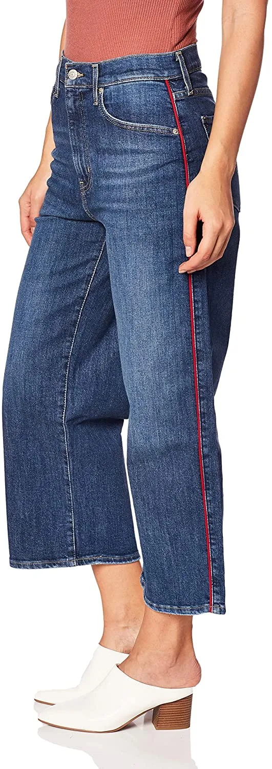 Levi's® Womens Mile High Wide Leg Pipe Down Crop Jeans