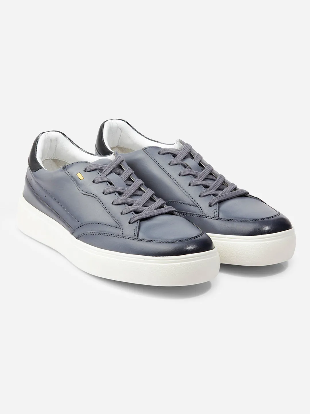 Stylish Mens Grey Leather Sneaker with Premium Quality (ID3091)