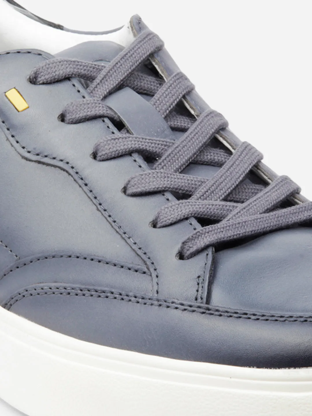 Stylish Mens Grey Leather Sneaker with Premium Quality (ID3091)
