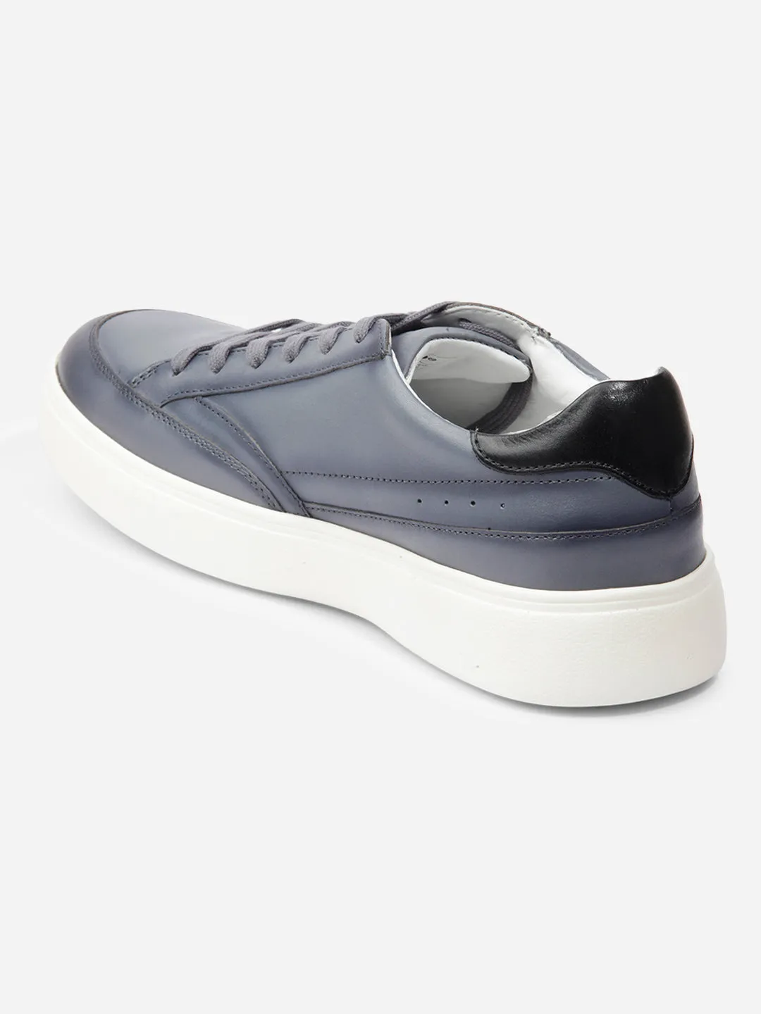 Stylish Mens Grey Leather Sneaker with Premium Quality (ID3091)