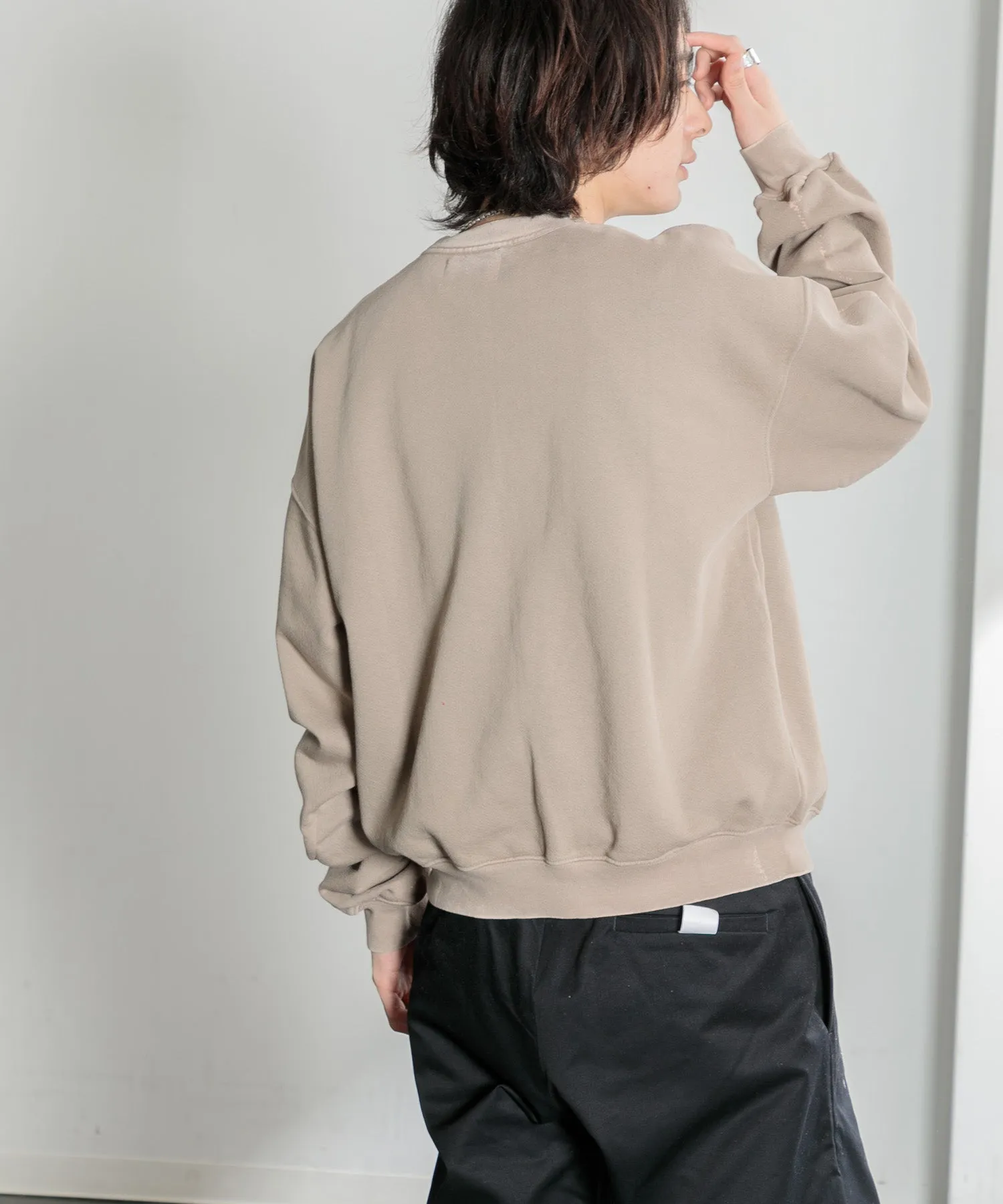 【MEN】OVERSIZED PULLOVER SWEAT TSHIRT