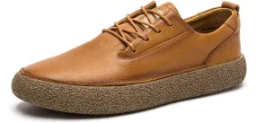 Men's Fashion Sneakers Leather Casual Dress Shoes Breathable Oxford Shoes for Men