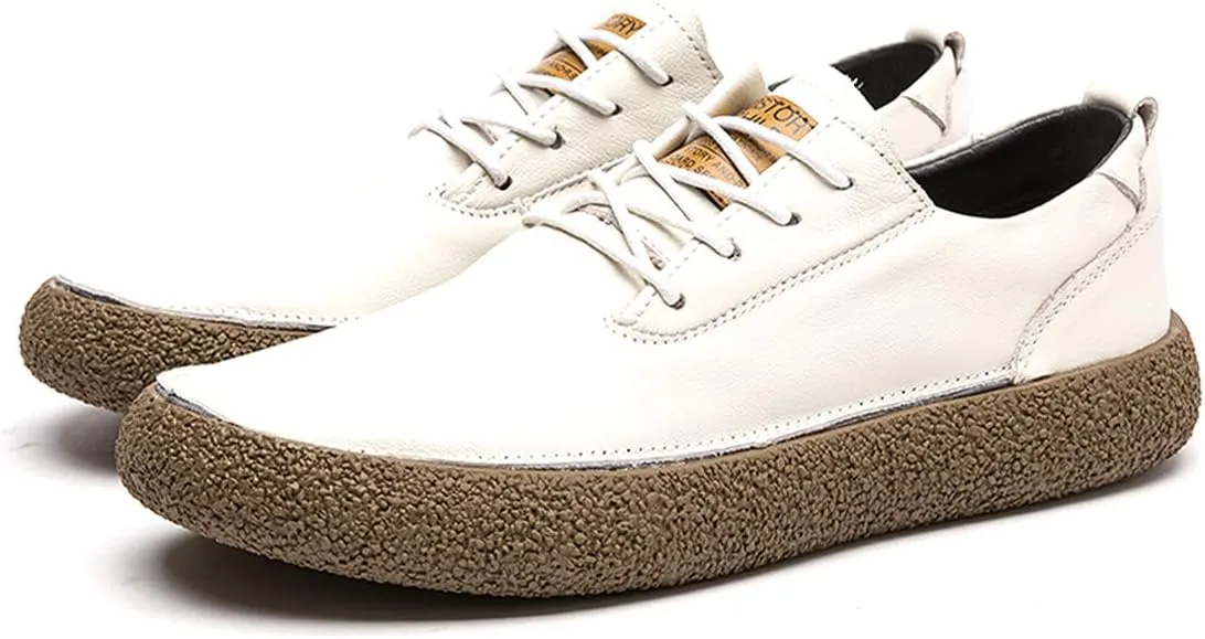 Men's Fashion Sneakers Leather Casual Dress Shoes Breathable Oxford Shoes for Men