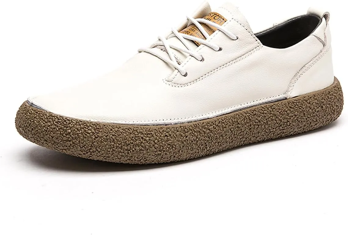 Men's Fashion Sneakers Leather Casual Dress Shoes Breathable Oxford Shoes for Men