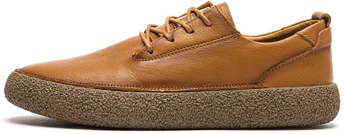 Men's Fashion Sneakers Leather Casual Dress Shoes Breathable Oxford Shoes for Men