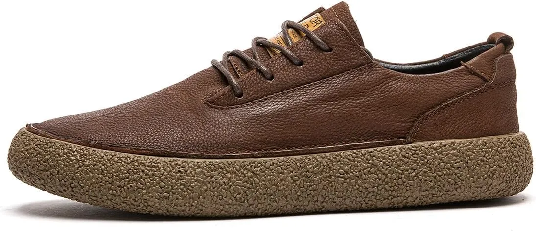 Men's Fashion Sneakers Leather Casual Dress Shoes Breathable Oxford Shoes for Men