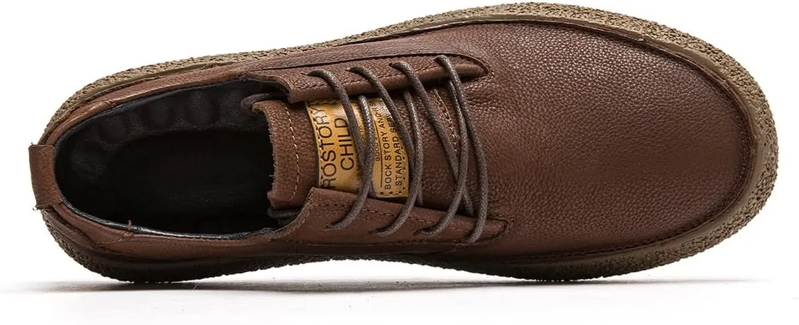 Men's Fashion Sneakers Leather Casual Dress Shoes Breathable Oxford Shoes for Men