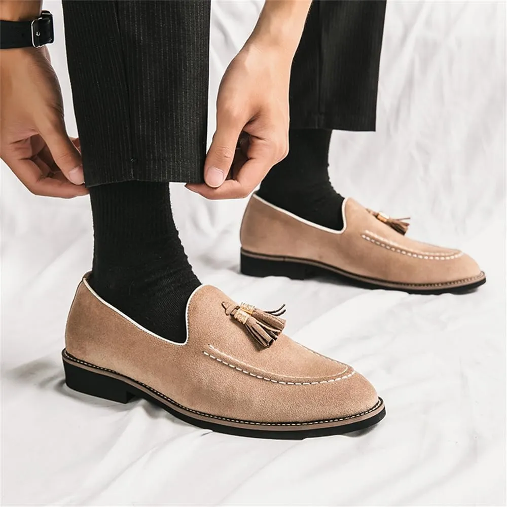 Men's Loafers Dress Shoes Slip-on Formal Tassel Tuxedo Suit Shoes