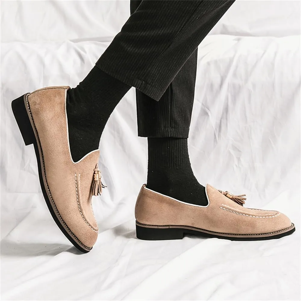 Men's Loafers Dress Shoes Slip-on Formal Tassel Tuxedo Suit Shoes