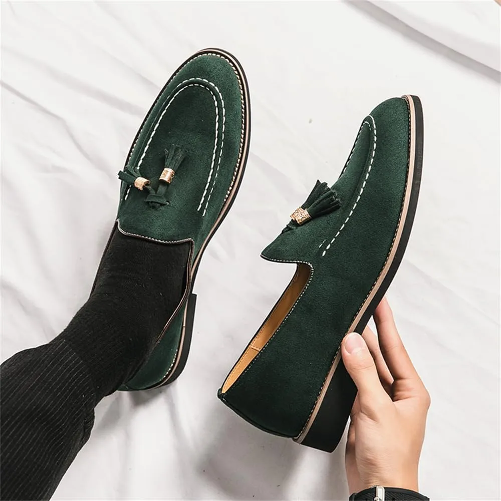Men's Loafers Dress Shoes Slip-on Formal Tassel Tuxedo Suit Shoes