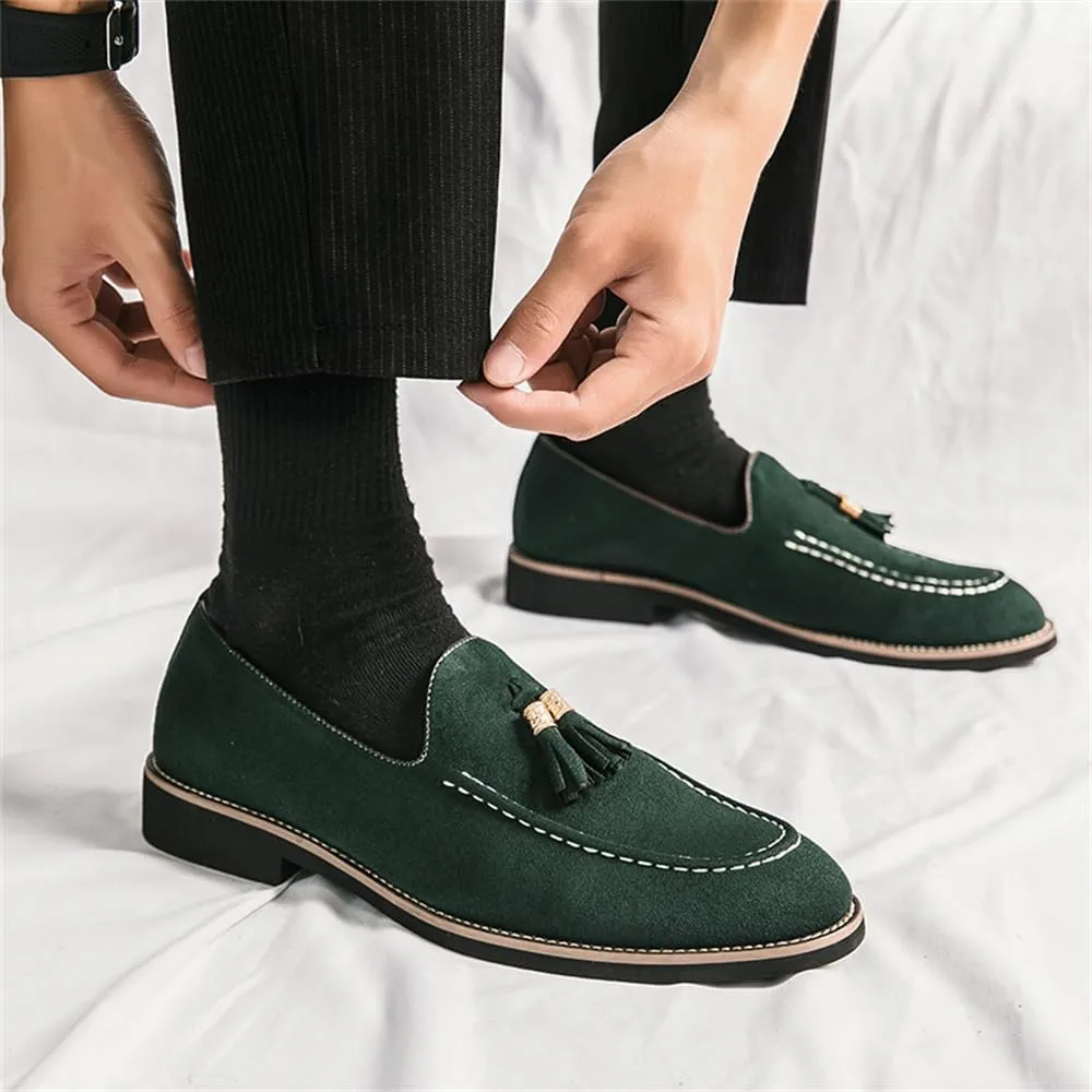 Men's Loafers Dress Shoes Slip-on Formal Tassel Tuxedo Suit Shoes