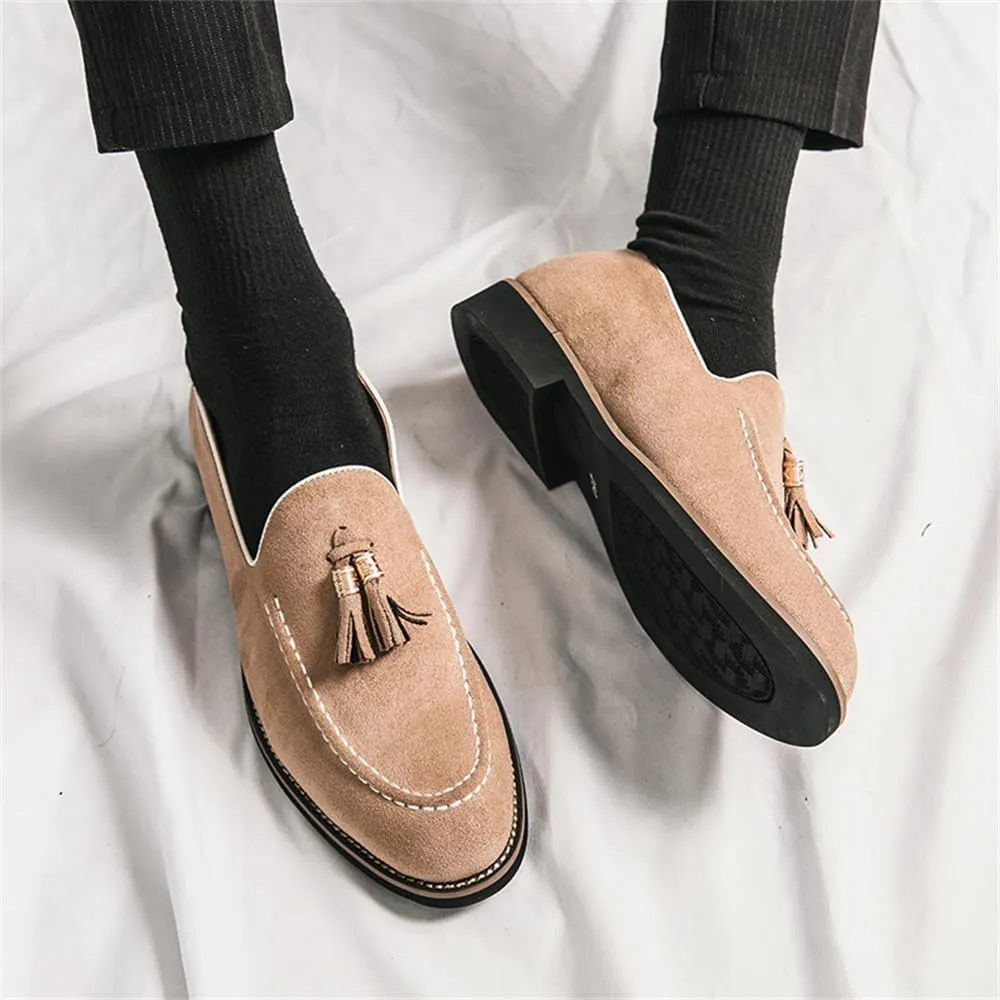 Men's Loafers Dress Shoes Slip-on Formal Tassel Tuxedo Suit Shoes