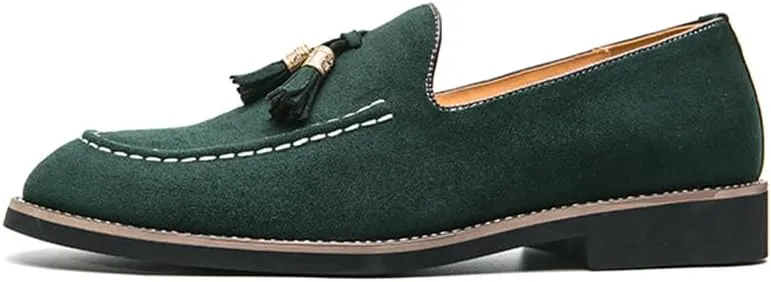 Men's Loafers Dress Shoes Slip-on Formal Tassel Tuxedo Suit Shoes