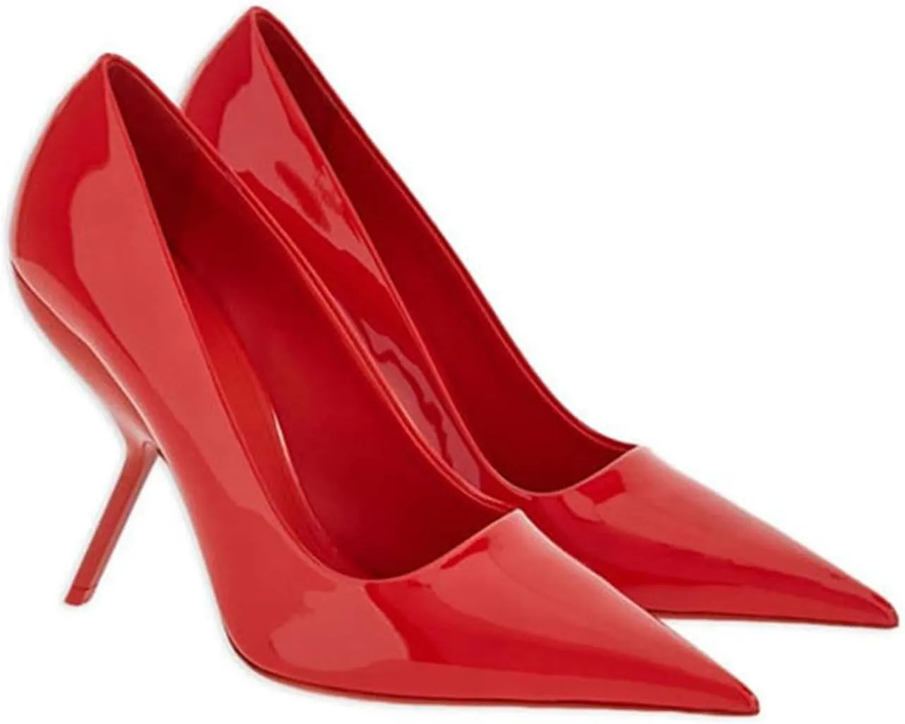 Sexy Women's Elegant Strange Style Heel Pumps, Large Size Fashion Ponited Toe High Heels for Party, Banquet and Fashion Show,8,Red