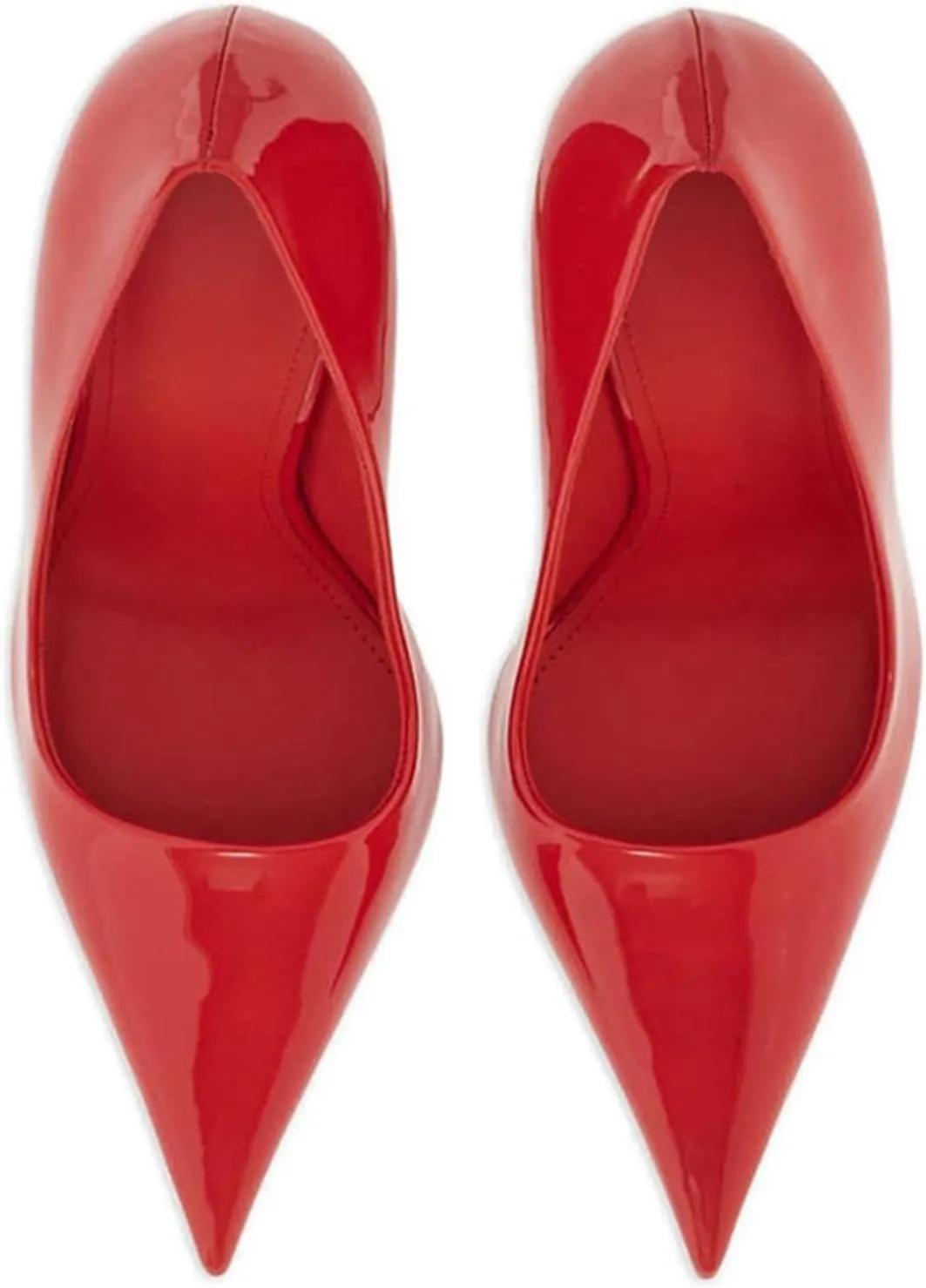 Sexy Women's Elegant Strange Style Heel Pumps, Large Size Fashion Ponited Toe High Heels for Party, Banquet and Fashion Show,8,Red
