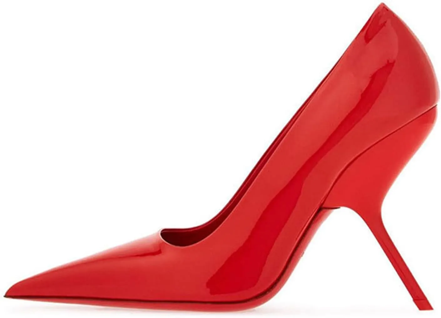 Sexy Women's Elegant Strange Style Heel Pumps, Large Size Fashion Ponited Toe High Heels for Party, Banquet and Fashion Show,8,Red