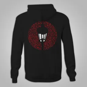 Streetlight Manifesto "Instrument Collage" Zip-Up Hoodie (Black) **Size Small Only**