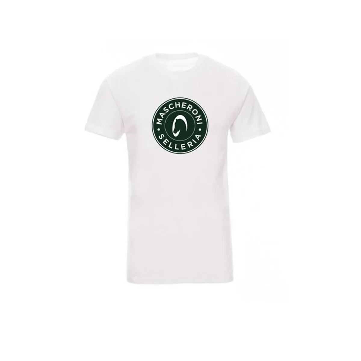 T-SHIRT WITH MASCHERONI ROUND LOGO