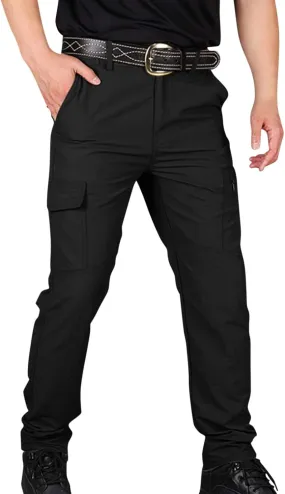 Tactical Hiking Cargo Pants for Men Ripstop Waterproof Stretch Pants Quick Dry Baggy Utility Outdoor Apparel