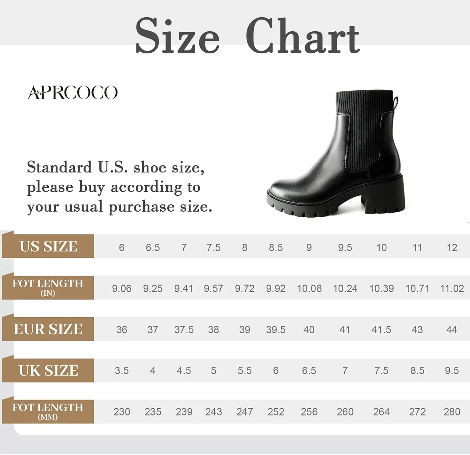 Women's Chelsea Boots Platform Elastic Zippers Chunky Heel Lug Sole Comfortable Slip On Booties for Women