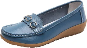 Womens Slip On Shoes Comfortable Dress Shoes Lightweight Penny Loafers Dressy Work Flats Business Shoes